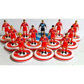 Subbuteo Andrew Table Soccer Hamburg 1982-83 Champions Cup winners on new WSB Professional bases